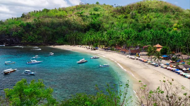 Crystal Bay beach at Nusa Penida island. Indonesia